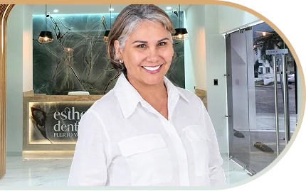 Female dentist smiling inside Puerto Vallarta dental clinic.